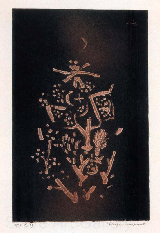 Paul Klee Arrangement of plants France oil painting art